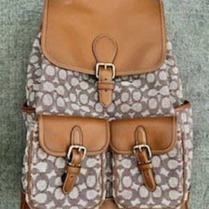 Coach Frankie Signature Colorblocked Backpack